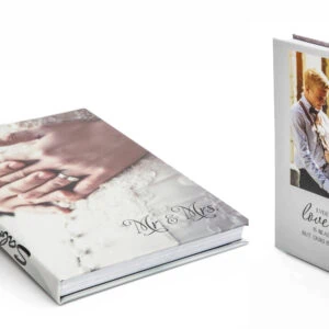 Holding Hands Wedding Photo Album, Romantic Wedding Photo Book, Mr & Mrs Cover.